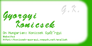 gyorgyi konicsek business card